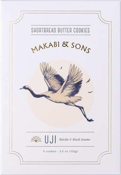 Makabi & Sons Matcha & Black Sesame Shortbread Cookies
