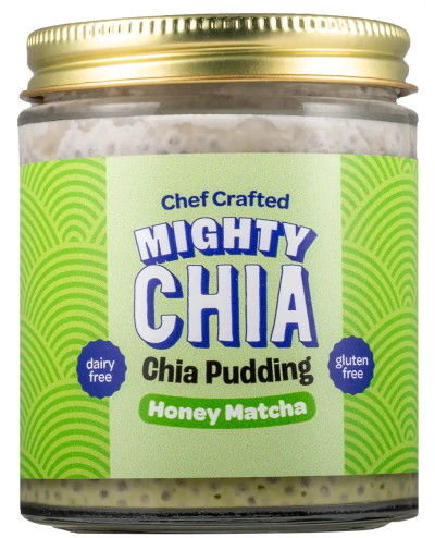 Mighty Chia Honey Matcha Chia Pudding