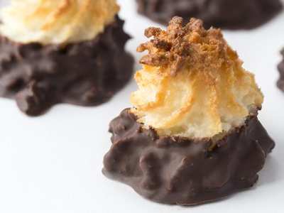 Sonoma Chocolate Dipped Macaroon