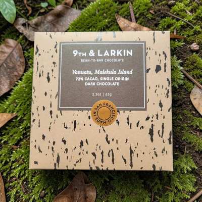 9th & Larkin Vanuatu 72% Dark Chocolate Bar