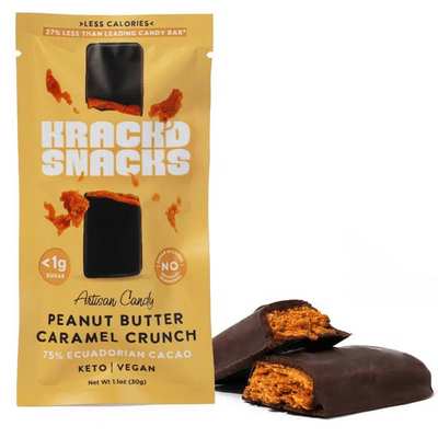 Krack'd Snacks Peanut Butter Caramel Crunch Chocolate