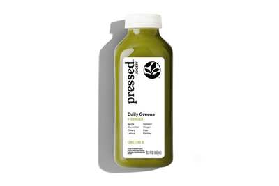 Pressed Juice Greens with Ginger Juice